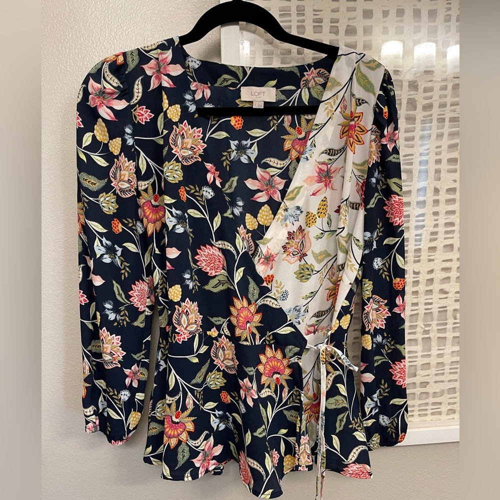 Floral Wrap Top